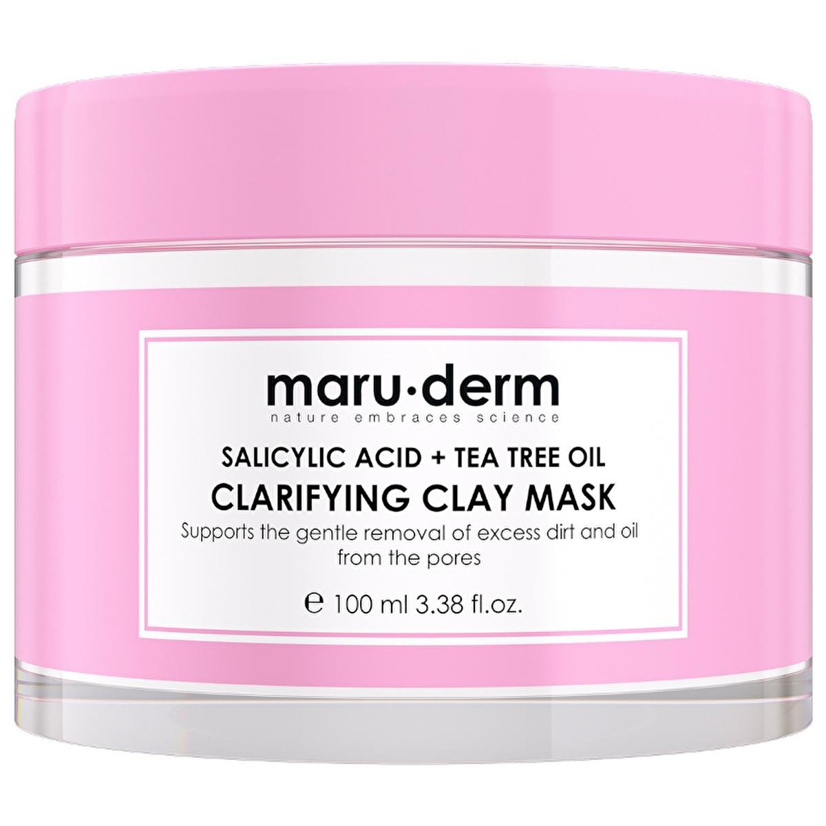 Maruderm Salicylic Acid Clay Face Mask with Tea Tree Oil - 3.38 fl oz, Vegan SkincareFace MaskTorqelo.com