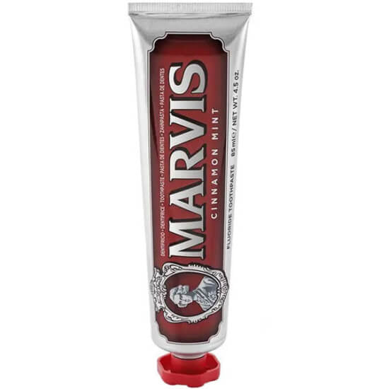 Marvis Cinnamon Mint Toothpaste for Fresh Breath 85ml by Beauty Care Bag