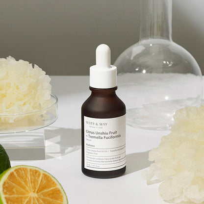 [MARY & MAY] Citrus Unshiu+Tremella Fuciformis Serum 30ml by Seoulia
