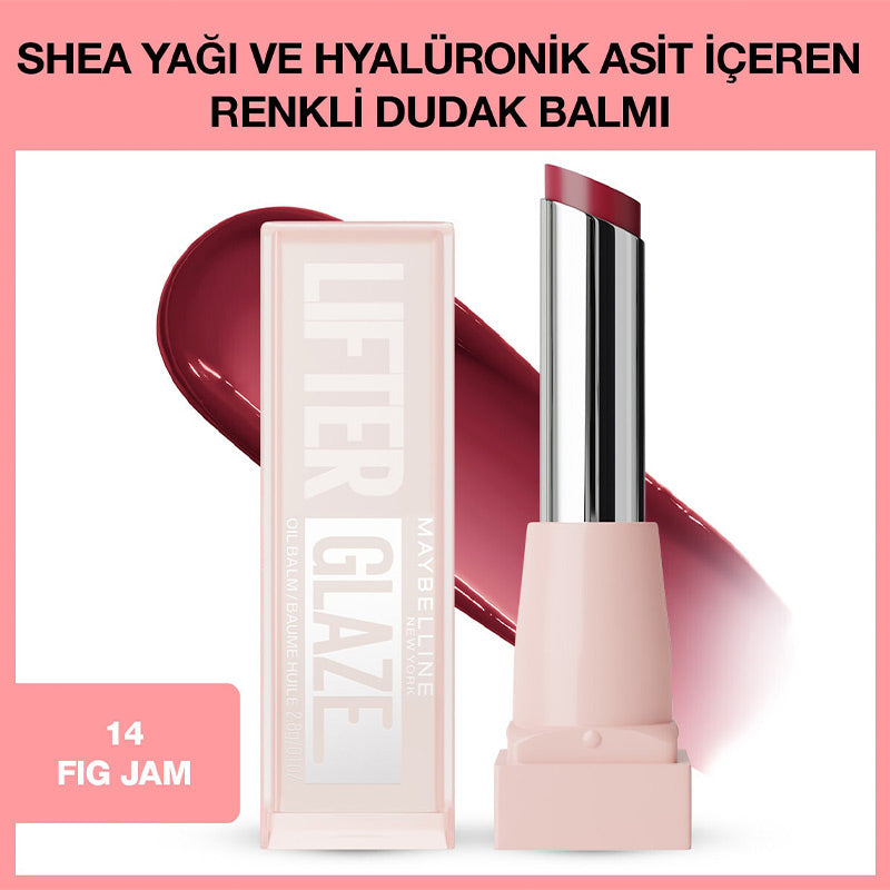 Maybelline Lifter Glaze Hydrating Lip Balm 14 Fig Jam 10ml by Beauty Care Bag