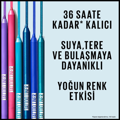 Maybelline Tattoo Liner Gel Eyeliner 301 Purple Pop - Long-Lasting, Waterproof Eyeliner for Vibrant Eye MakeupEyelinerTorqelo.com
