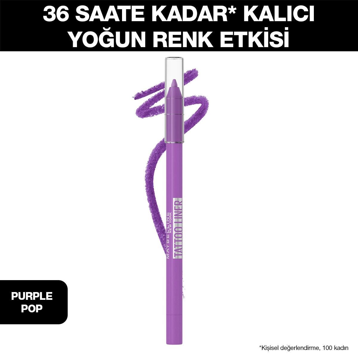 Maybelline Tattoo Liner Gel Eyeliner 301 Purple Pop - Long-Lasting, Waterproof Eyeliner for Vibrant Eye MakeupEyelinerTorqelo.com