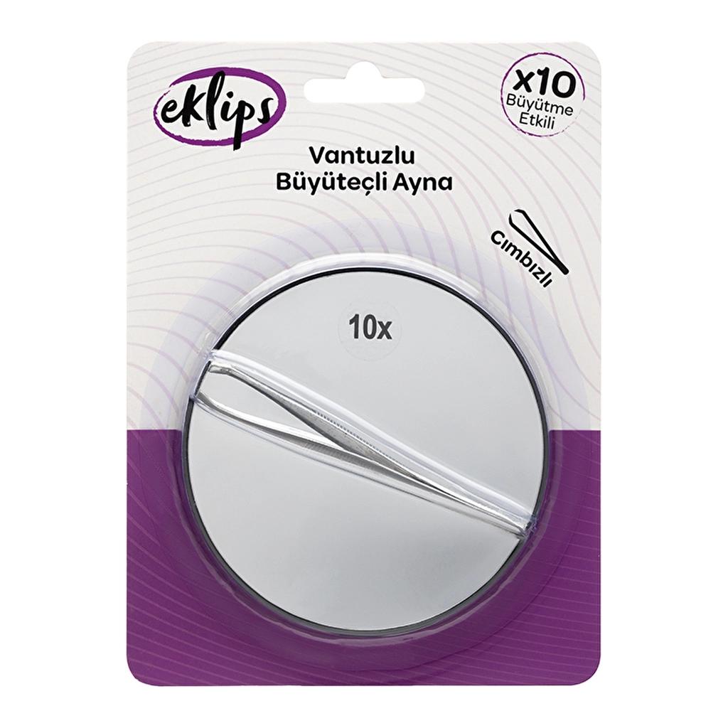 Eklips Suction Mirror & Tweezers Set for Precise Grooming by Beauty Care Bag
