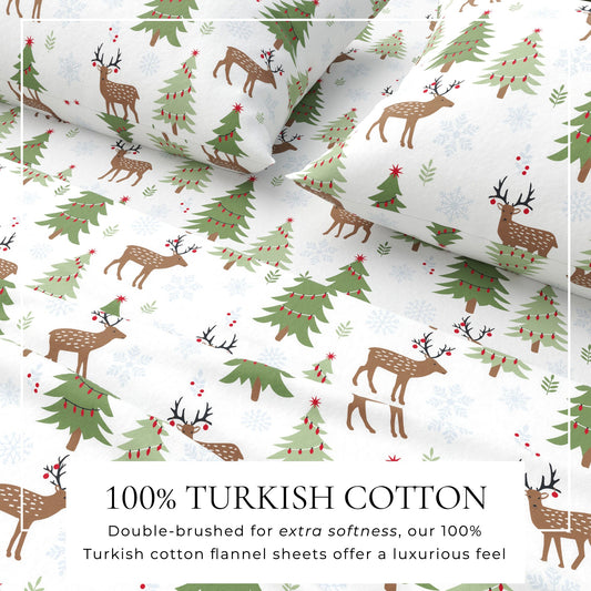 Great Bay Home Boulder Turkish cotton flannel sheet set, view 2