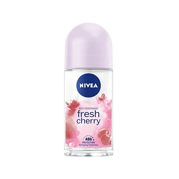 Nivea Fresh Cherry Deodorant Roll-On - Long Lasting Antiperspirant for Women & Men, 1.69 fl oz by Beauty Care Bag