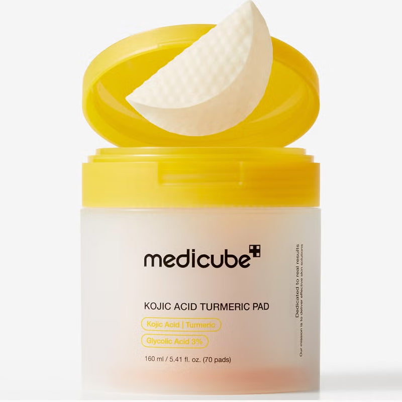 Medicube Kojic Acid Turmeric Pad Brightening Toner Pads 70 Count by Beauty Care Bag