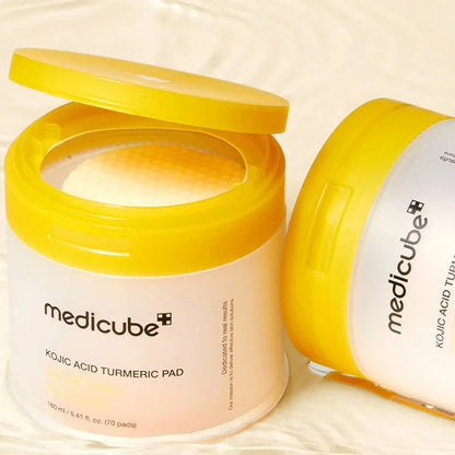 Medicube Kojic Acid Turmeric Pad Brightening Toner Pads 70 Count by Beauty Care Bag