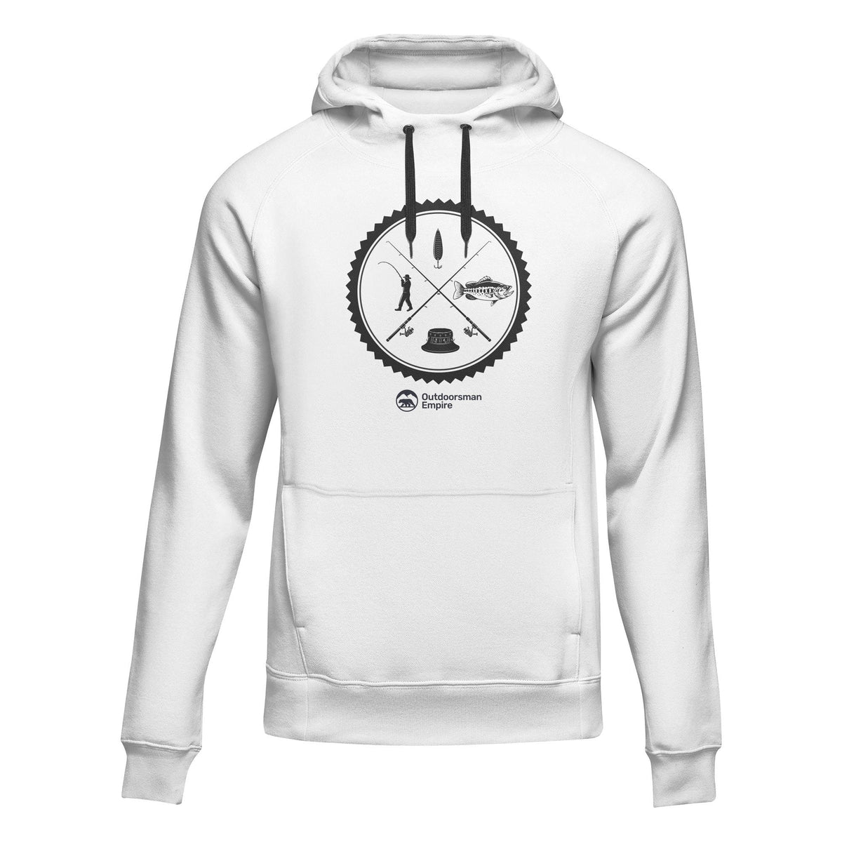 Fishing Vintage v2' Adult Fleece Hoodie by Outdoorzees
