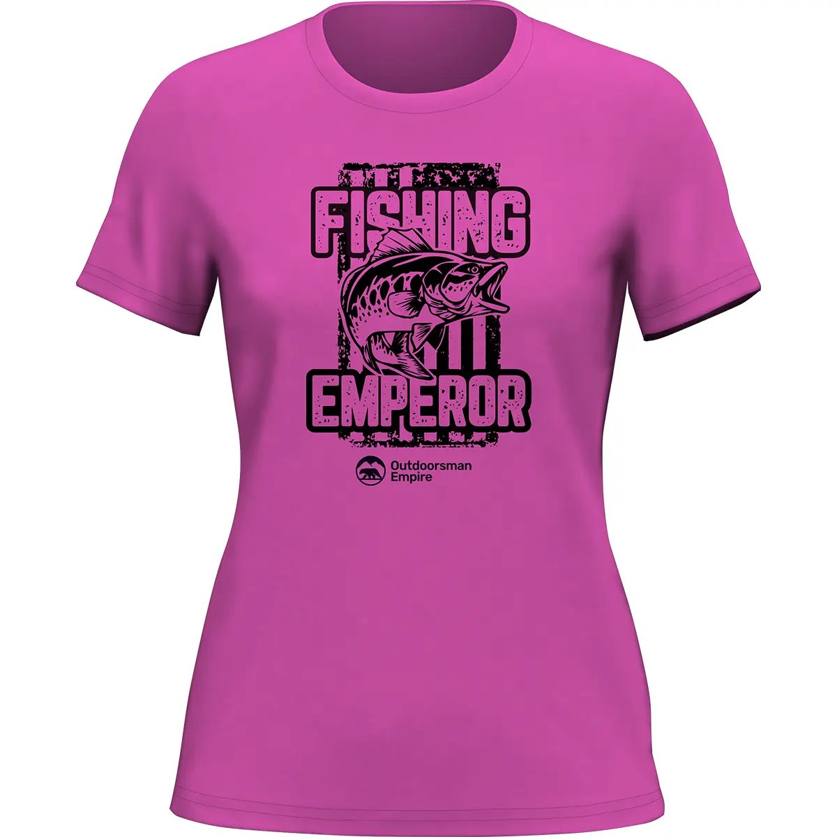 Fishing Emperor v4 T-Shirt for Women by Outdoorzees