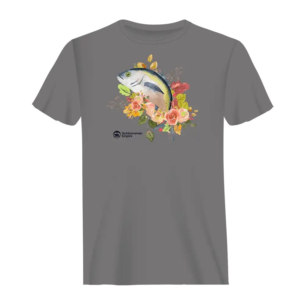 Fishing Flower Man T-Shirt by Outdoorzees