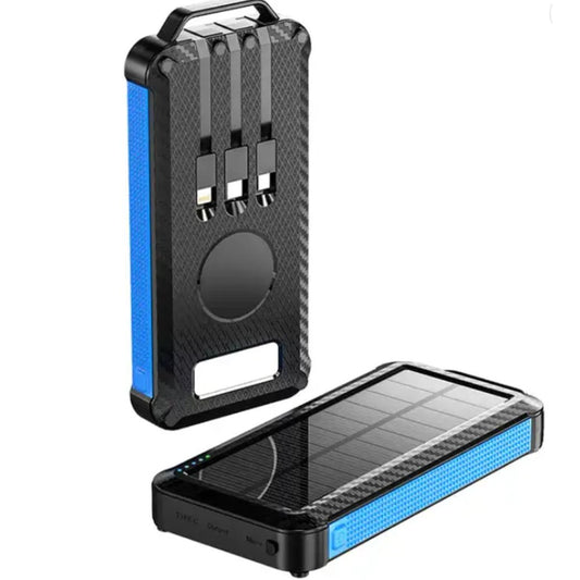 Ip65 Waterproof Portable Wireless Solar Power Bank Panel Charger Solar Powerbank Usb-C by Outdoorzees