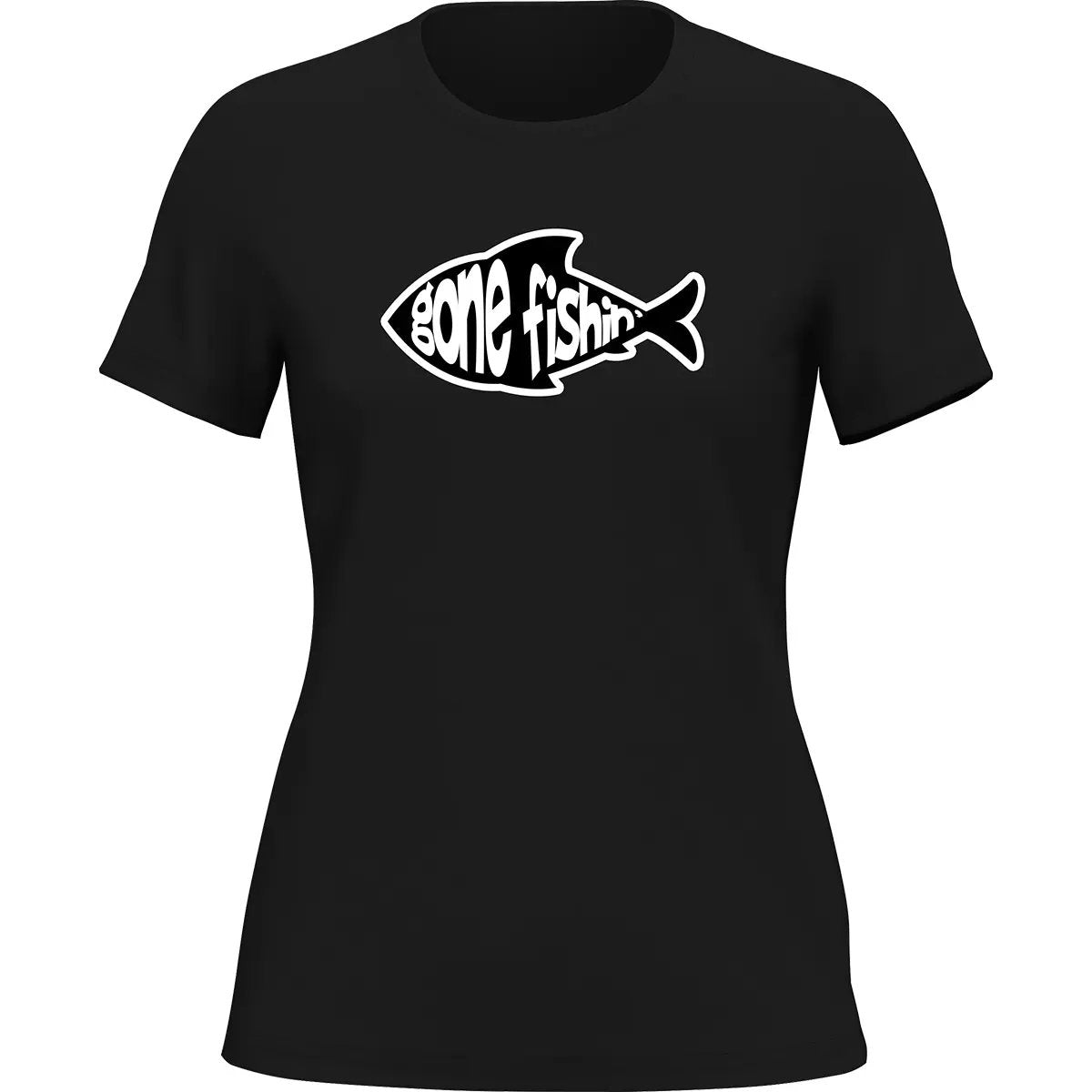 Gone Fishing v3 T-Shirt for Women by Outdoorzees