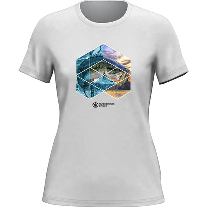 Fishing Geometry T-Shirt for Women by Outdoorzees