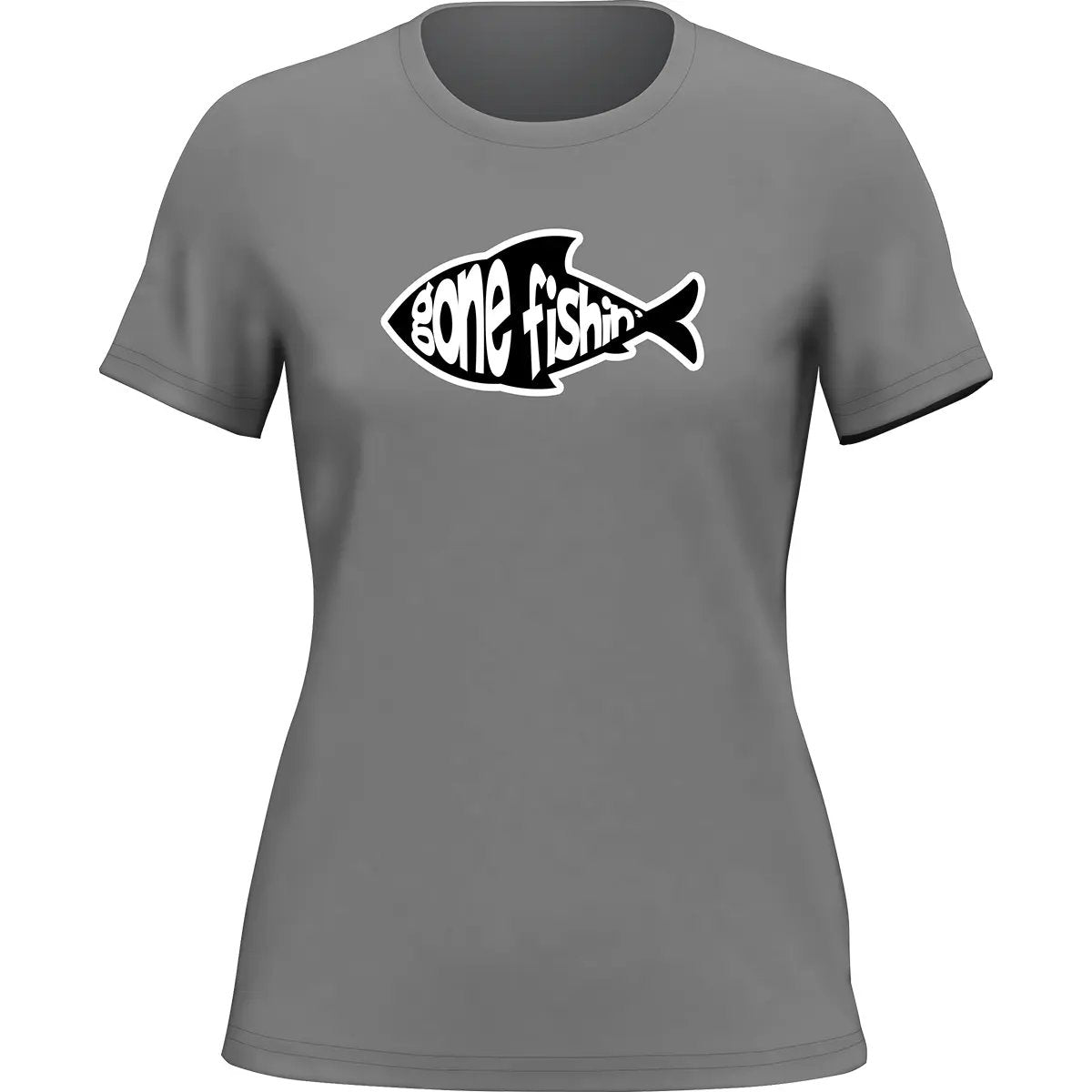 Gone Fishing v3 T-Shirt for Women by Outdoorzees