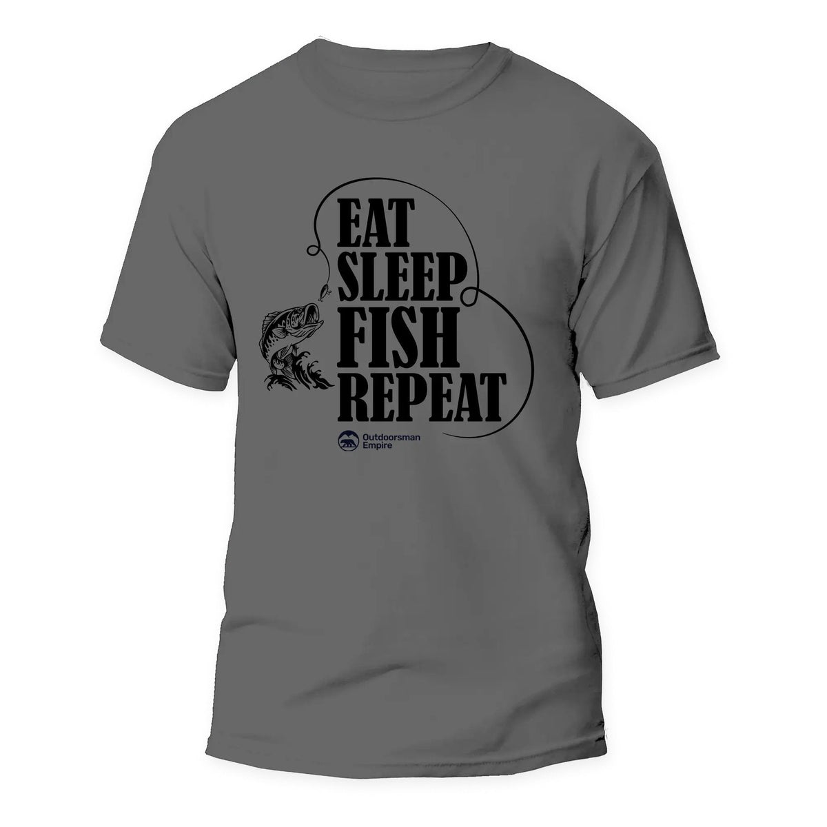 Eat Sleep Fish Repeat Man T-Shirt by Outdoorzees