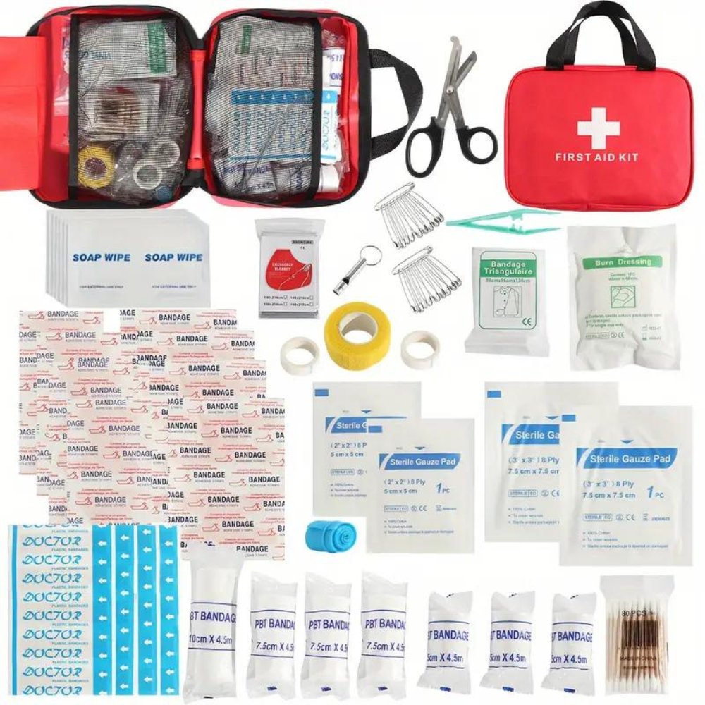 173-piece first aid kit for camping and hiking by Outdoorzees, view 2