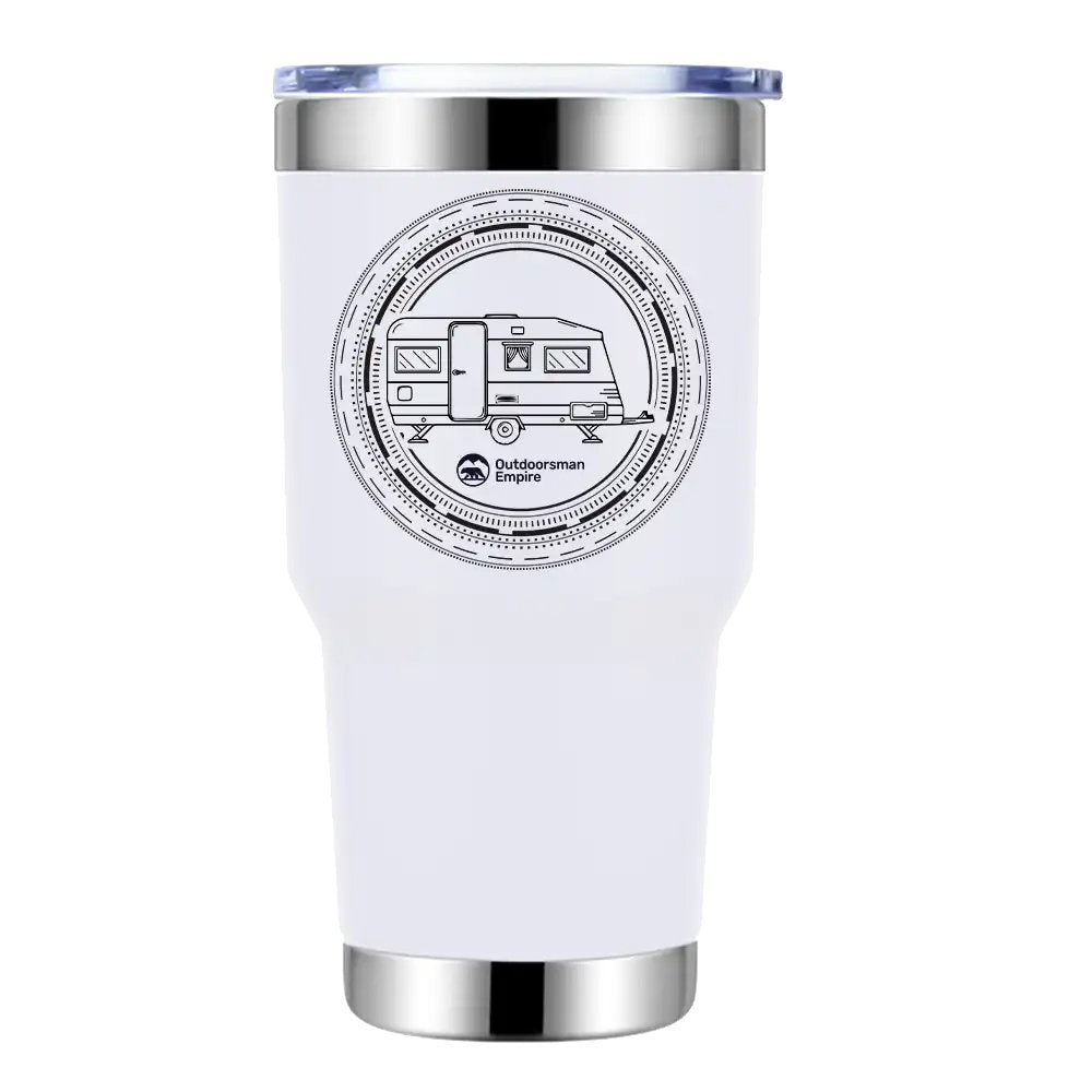 Camping Kaleidoscope 30oz Insulated Vacuum Sealed Tumbler by Outdoorzees