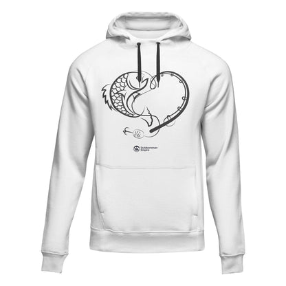 Fishing Heart' Unisex Hoodie by Outdoorzees