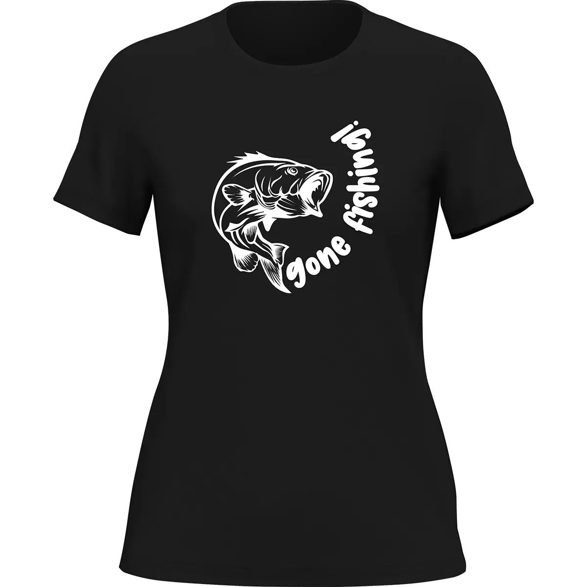 Gone Fishing v1 T-Shirt for Women by Outdoorzees