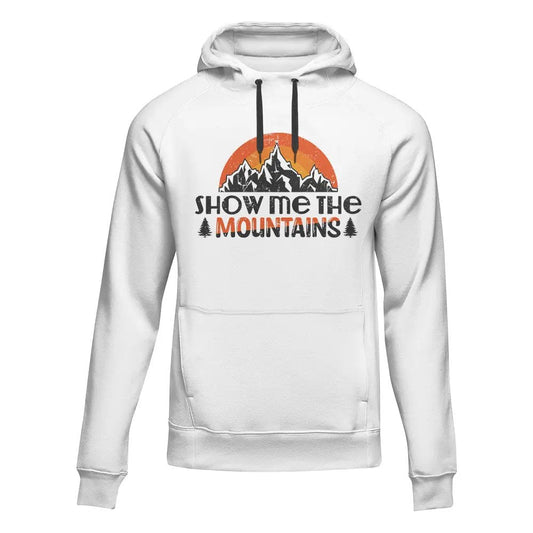 Hiking Show Me To The Mountains Adult Fleece Hoodie by Outdoorzees