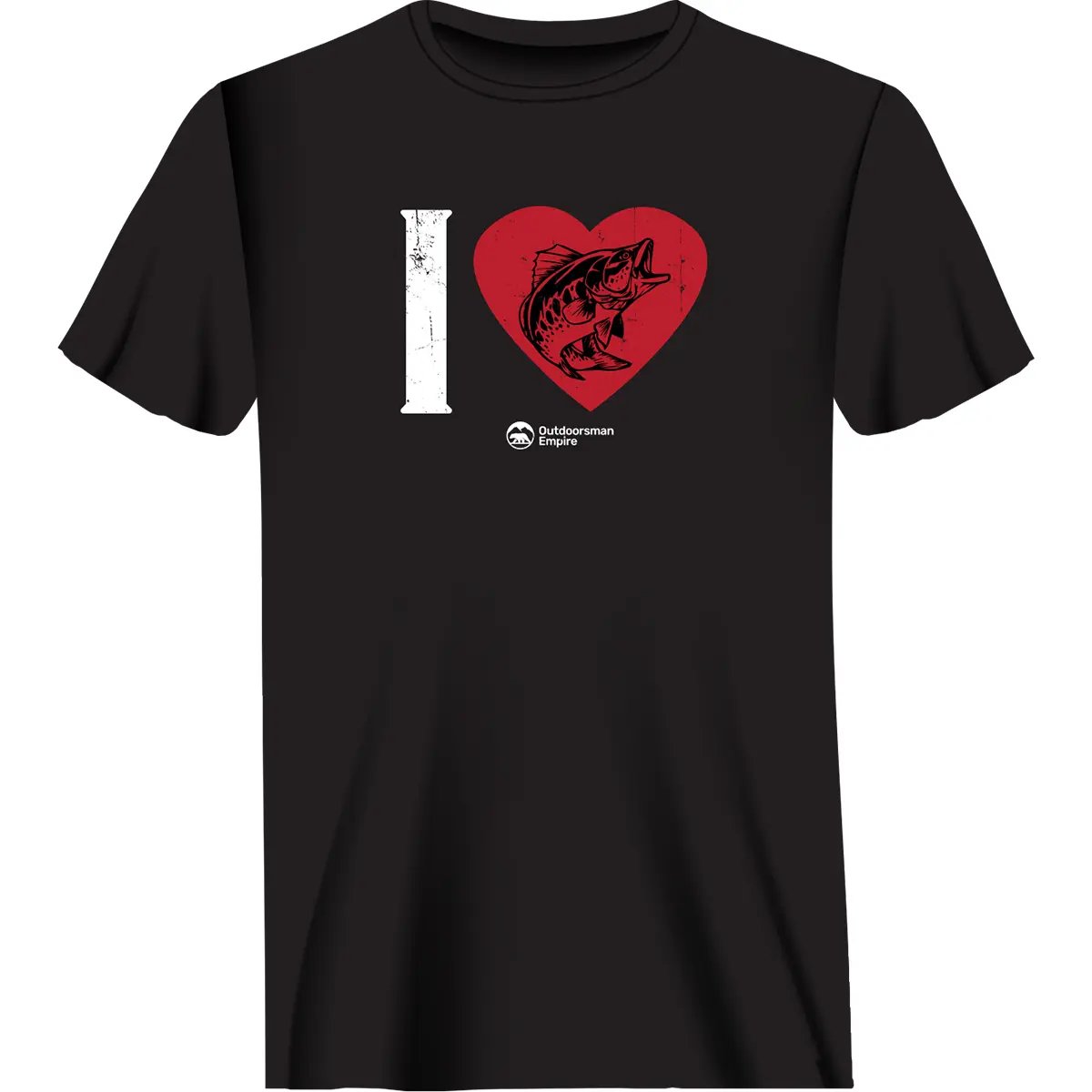 I love Fishing Man T-Shirt by Outdoorzees
