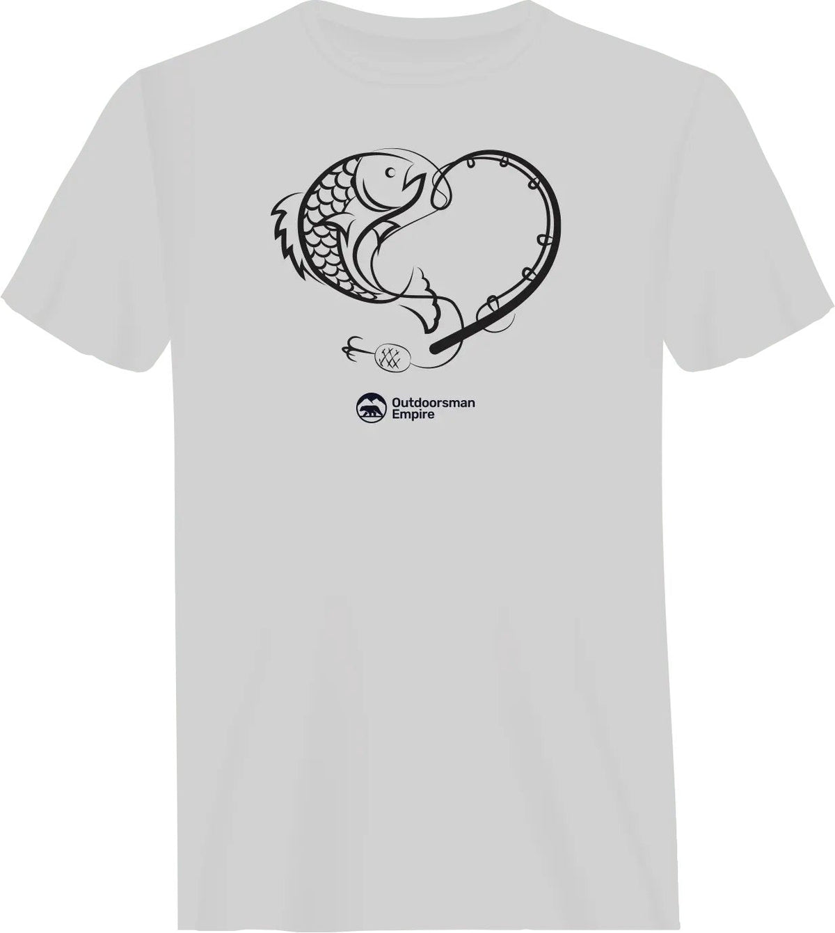 Fishing Heart Man T-Shirt by Outdoorzees