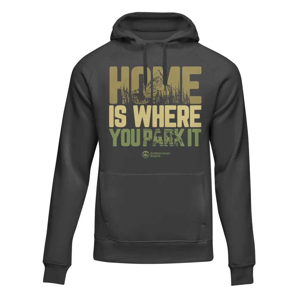 Home Is Your Park Adult Fleece Hoodie by Outdoorzees