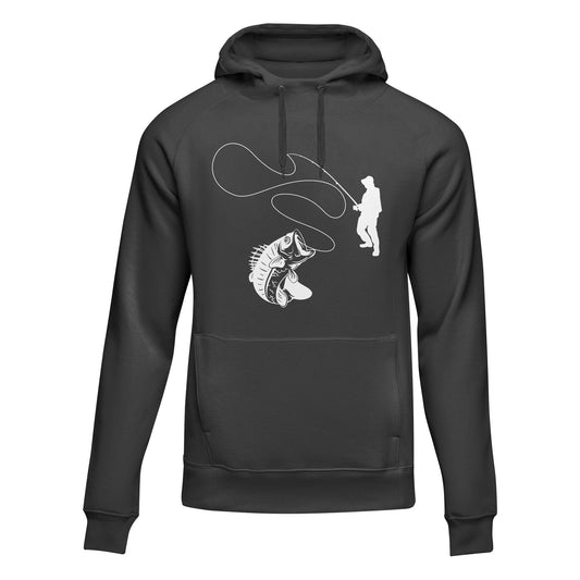 Fishing Lines' Adult Fleece Hoodie by Outdoorzees