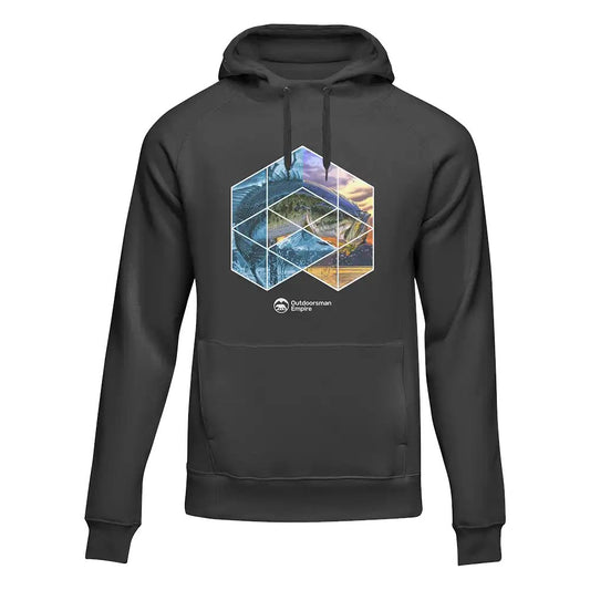 Fishing Geometry' Unisex Hoodie by Outdoorzees