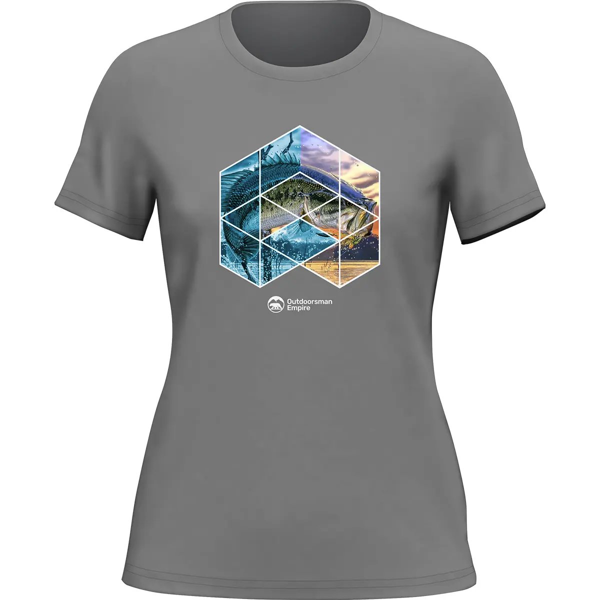 Fishing Geometry T-Shirt for Women by Outdoorzees