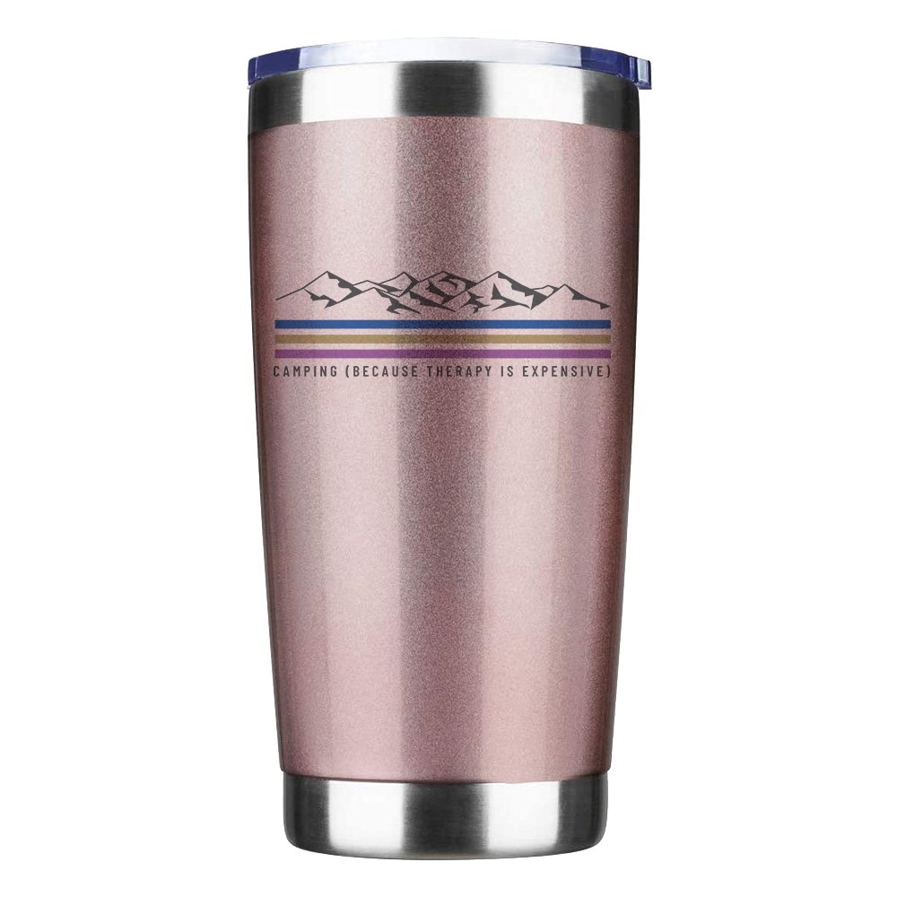 Camping Lines 20oz Insulated Vacuum Sealed Tumbler by Outdoorzees