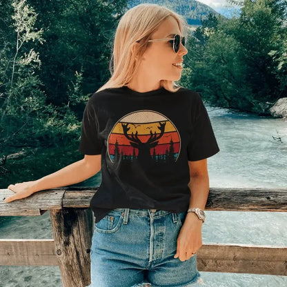 Deer Color T-Shirt for Women by Outdoorzees