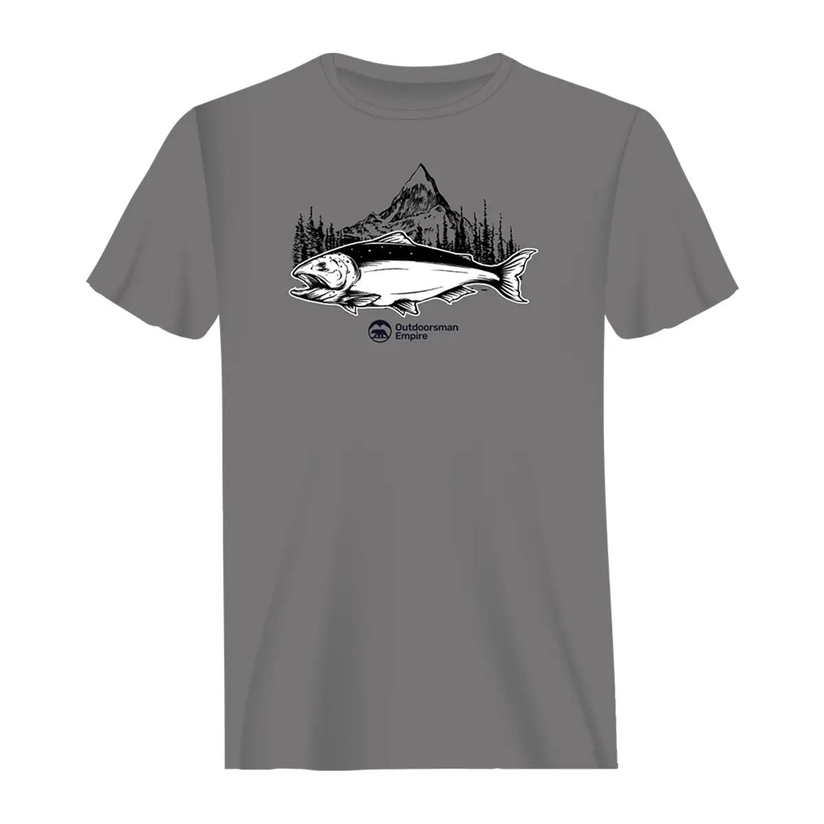 Fishing Mountain Man T-Shirt by Outdoorzees