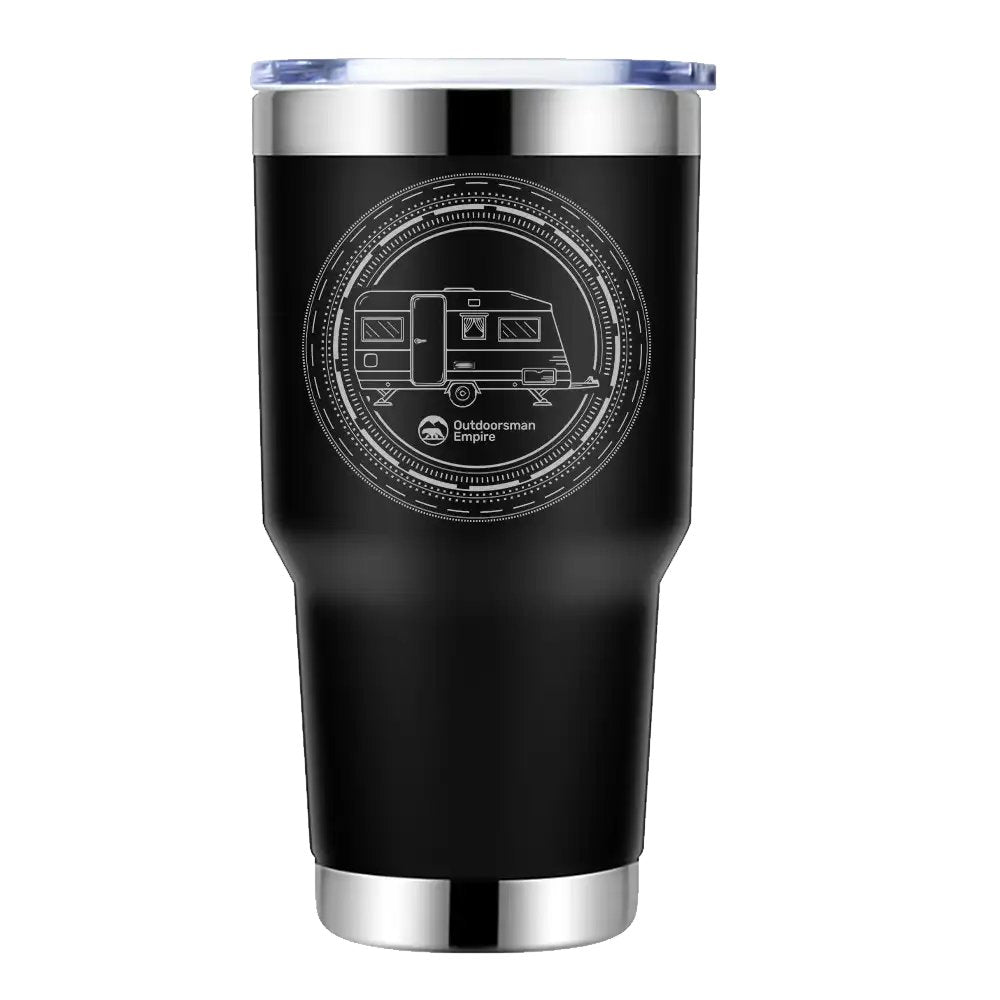 Camping Kaleidoscope 30oz Insulated Vacuum Sealed Tumbler by Outdoorzees