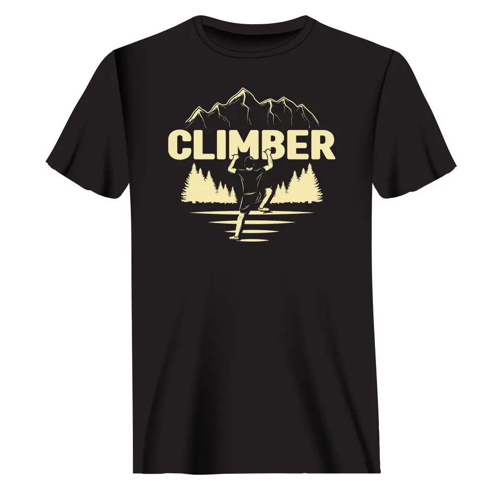 Climber Man T-Shirt by Outdoorzees