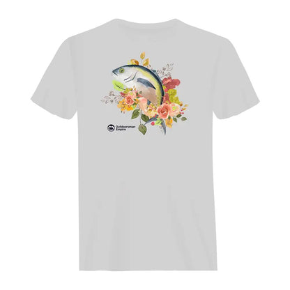 Fishing Flower Man T-Shirt by Outdoorzees