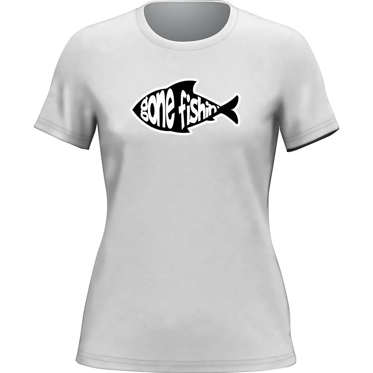 Gone Fishing v3 T-Shirt for Women by Outdoorzees