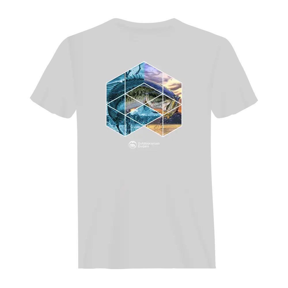 Fishing Geometry Man T-Shirt by Outdoorzees