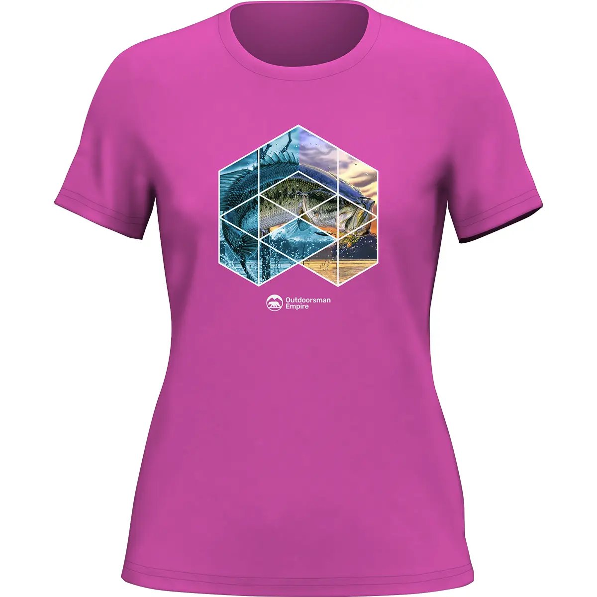 Fishing Geometry T-Shirt for Women by Outdoorzees