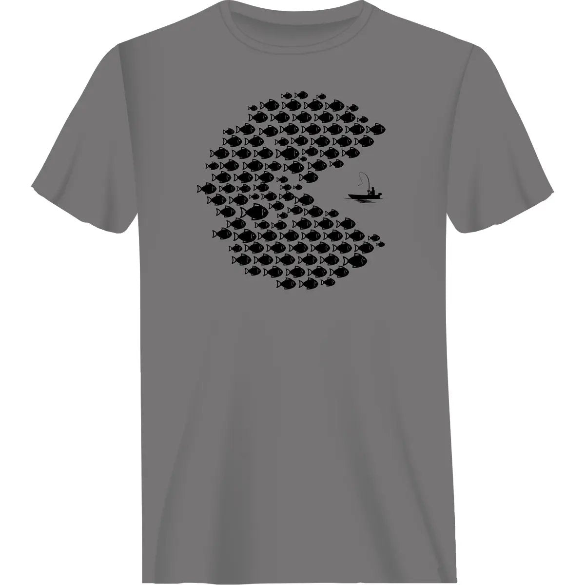 Fishing Pacman Style Man T-Shirt by Outdoorzees