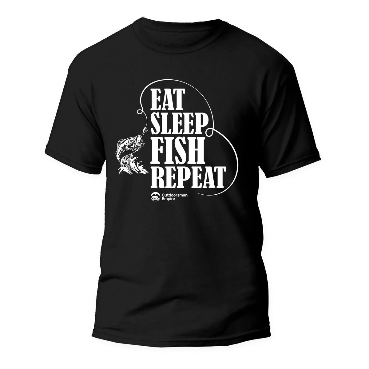 Eat Sleep Fish Repeat Man T-Shirt by Outdoorzees