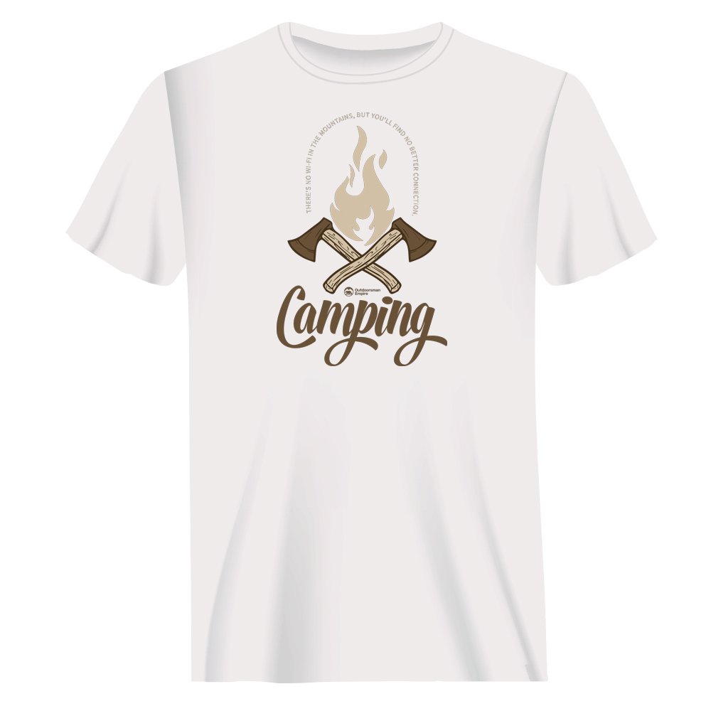 Camping Axes Unisex T-Shirt by Outdoorzees