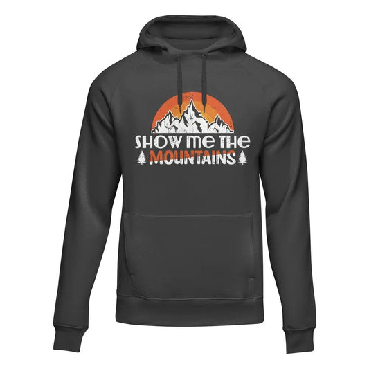Hiking Show Me To The Mountains Adult Fleece Hoodie by Outdoorzees