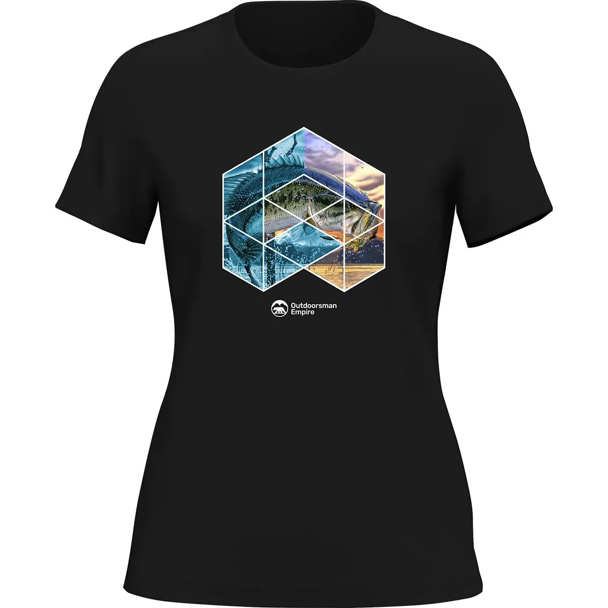 Fishing Geometry T-Shirt for Women by Outdoorzees