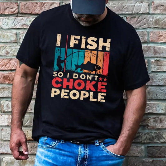 I Fish So I Don't Choke People Shirt by Outdoorzees