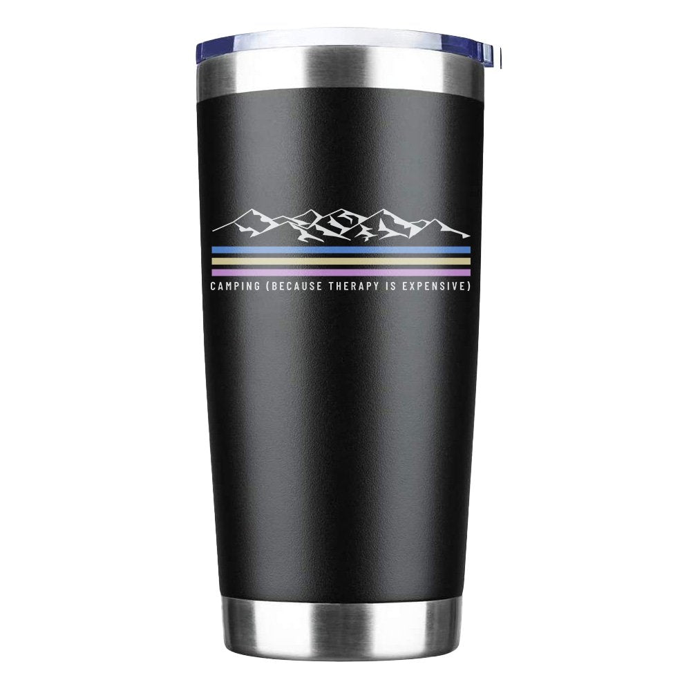 Camping Lines 20oz Insulated Vacuum Sealed Tumbler by Outdoorzees