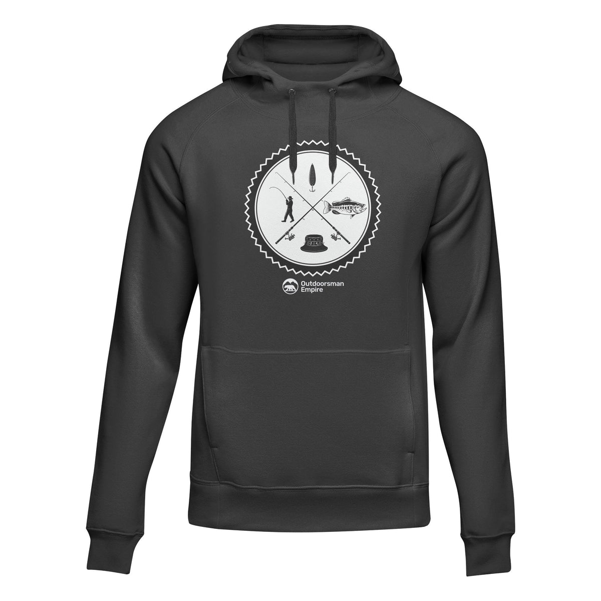 Fishing Vintage v2' Adult Fleece Hoodie by Outdoorzees