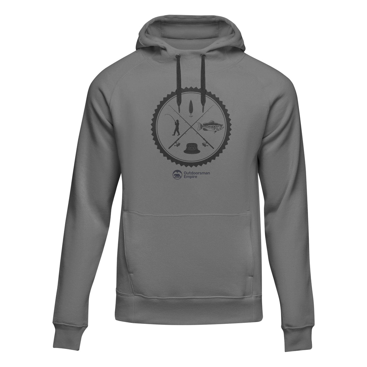 Fishing Vintage v2' Adult Fleece Hoodie by Outdoorzees