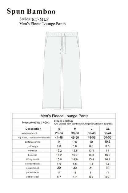 Men's bamboo fleece lounge pants – view 8
