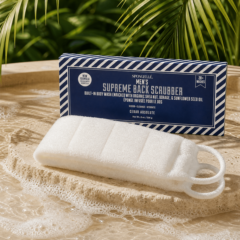 Men's Supreme Body Wash Infused Back ScrubberBack ScrubberTorqelo.com